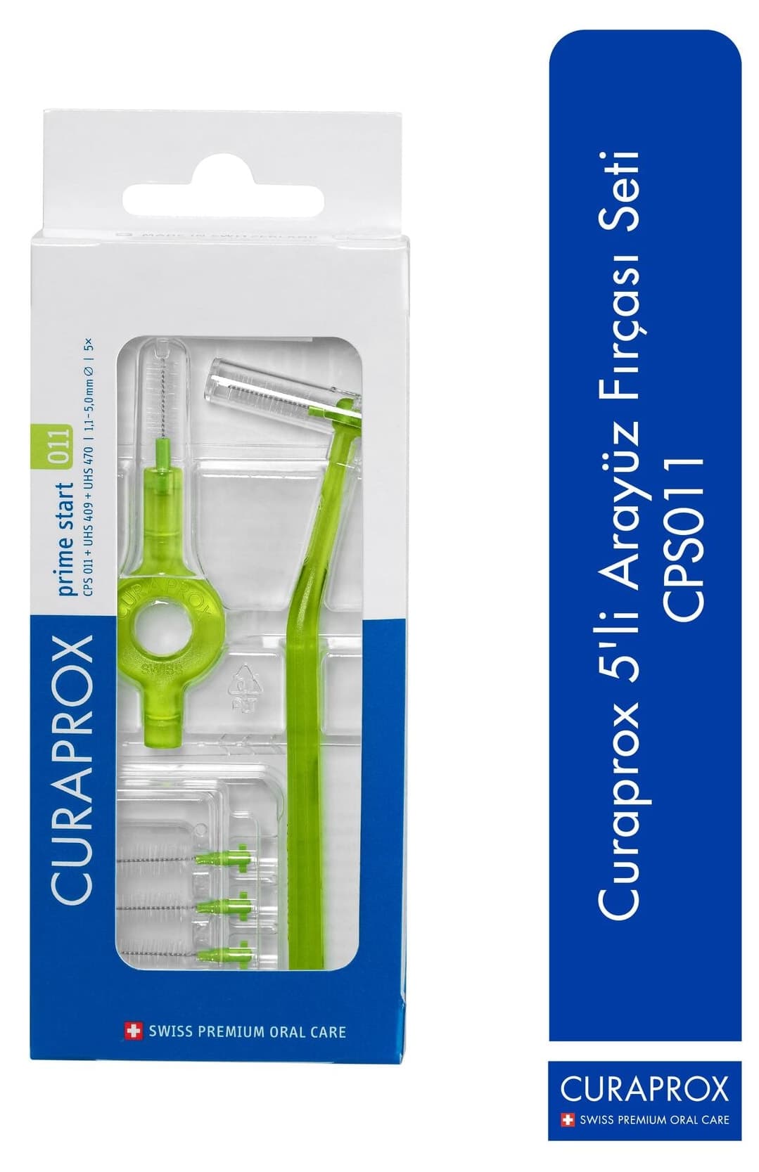 برس بیندندانی Curaprox بسته 5 عددی مدل CPS 011 Prime برس بیندندانی Curaprox بسته 5 عددی مدل CPS 011 Prime