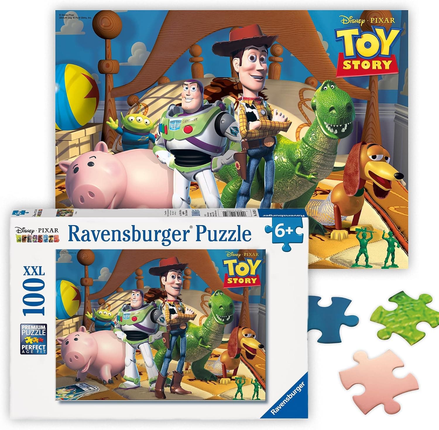 پازل کودکان Ravensburger Disney Pixar Toy Story 100 تکه پازل کودکان Ravensburger Disney Pixar Toy Story 100 تکه