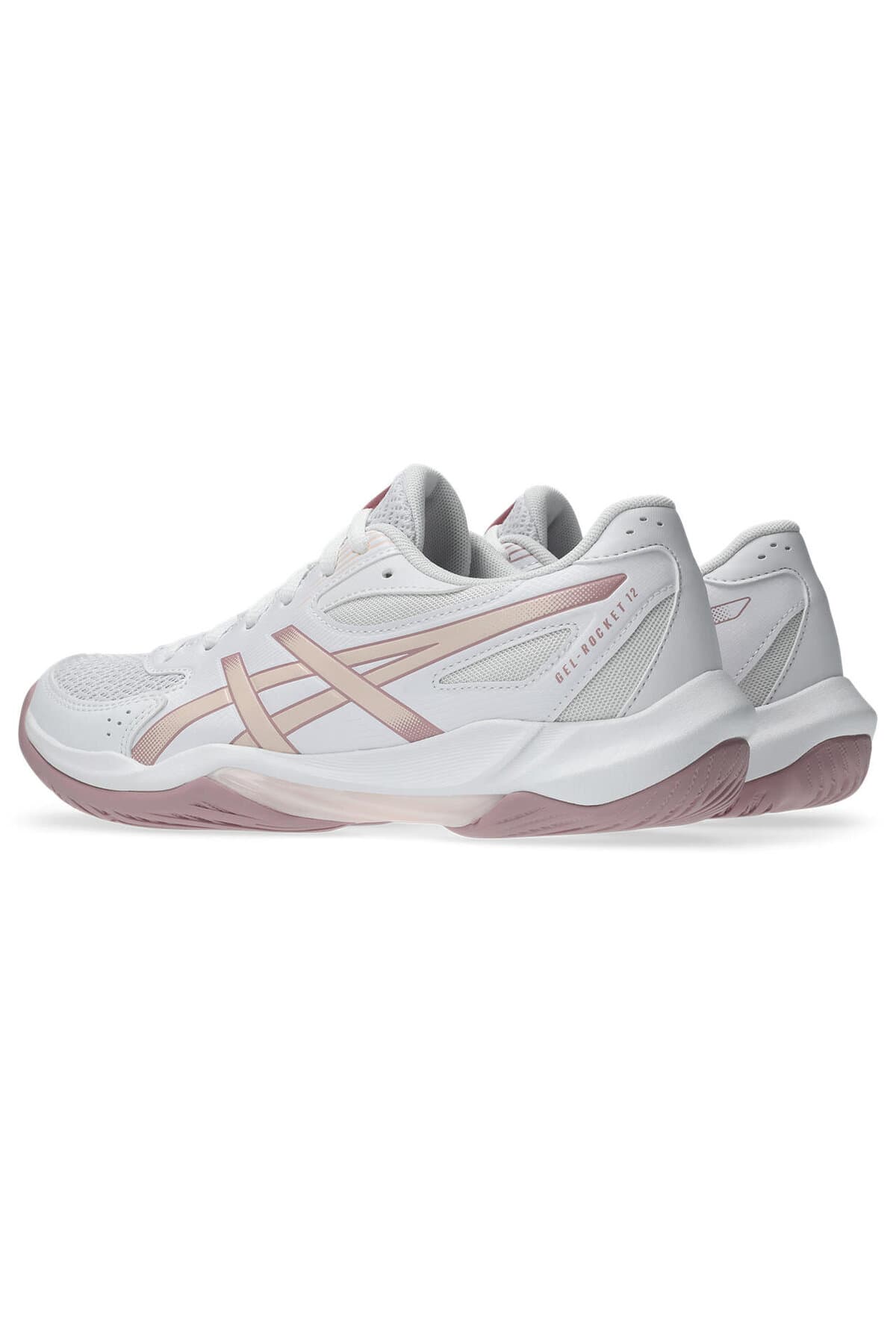 کفش والیبال زنانه Asics کرم/نقرهای خالص GEL-ROCKET 12 مدل 1072A119-103 کفش والیبال زنانه Asics کرم/نقرهای خالص GEL-ROCKET 12 مدل 1072A119-103