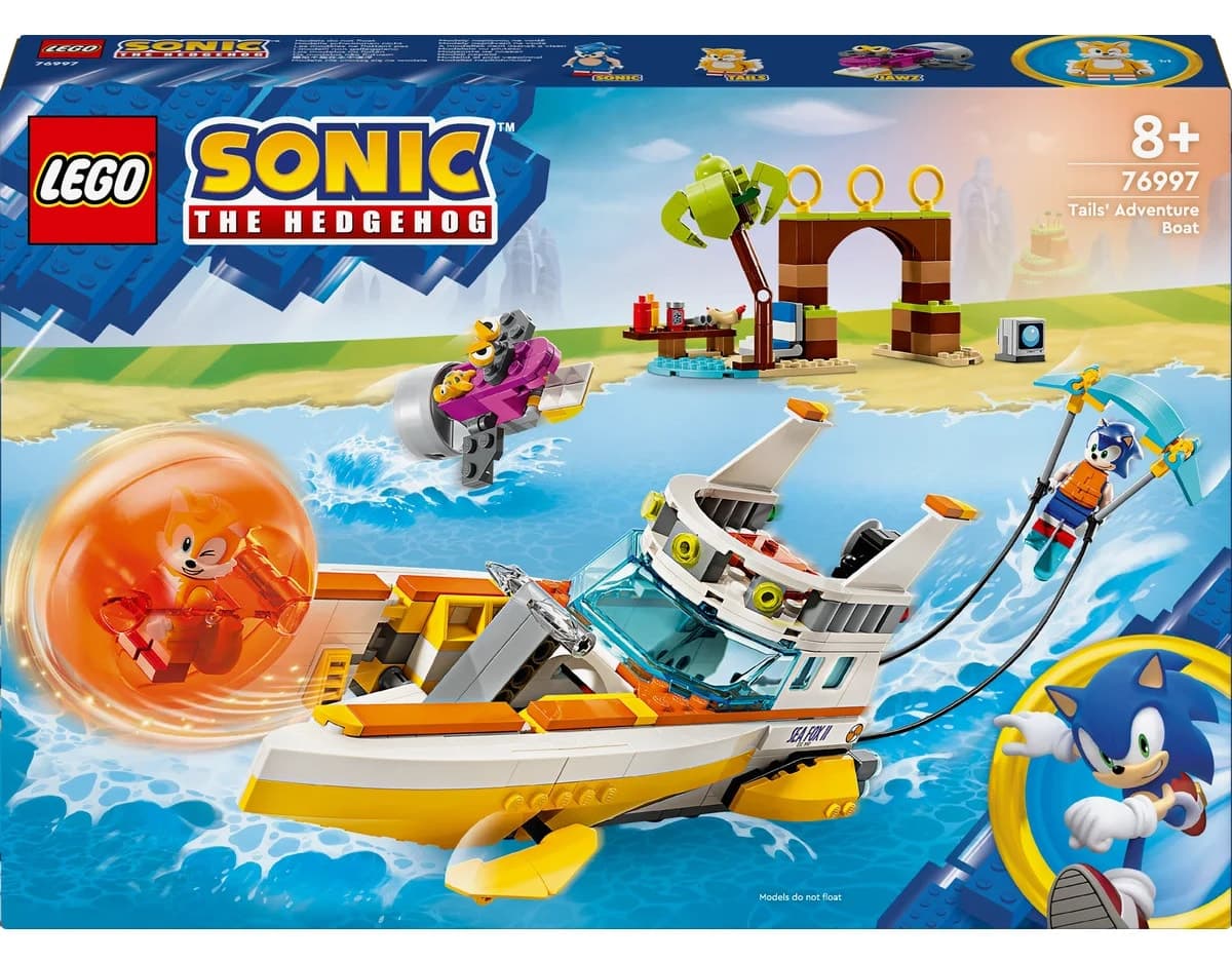 لگو Sonic the Hedgehog قایق ماجراجویی Tails مدل 76997 393P لگو Sonic the Hedgehog قایق ماجراجویی Tails مدل 76997 393P