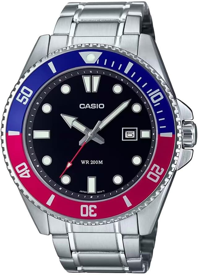 ساعت مچی مردانه Casio آنالوگ قرمز-آبی مدل MDV-107D-1A3VDF ساعت مچی مردانه Casio آنالوگ قرمز-آبی مدل MDV-107D-1A3VDF