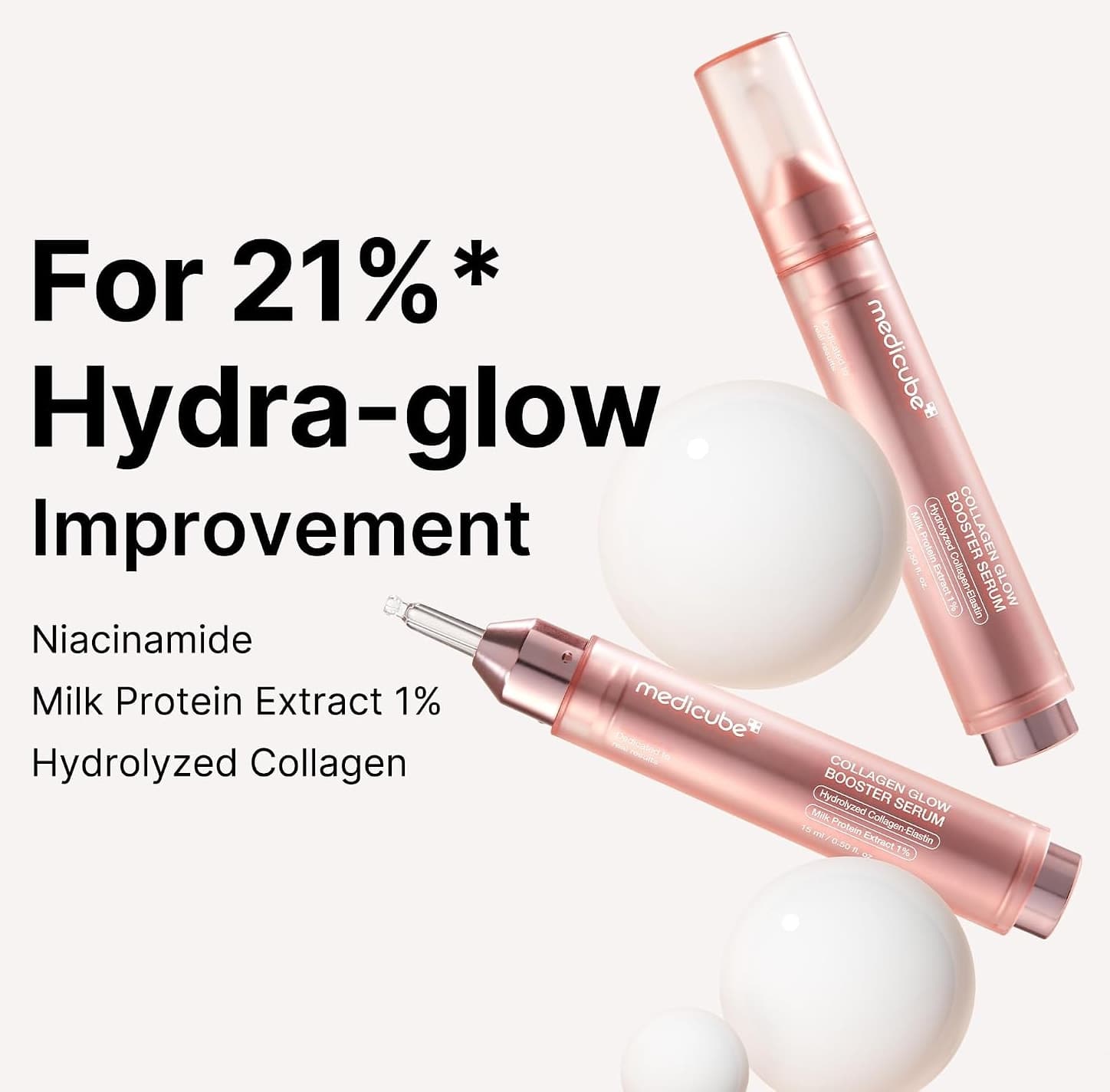 سرم medicube با کلاژن هیدرولیزه و نیاسیناماید Collagen Glow Booster 15 ml سرم medicube با کلاژن هیدرولیزه و نیاسیناماید Collagen Glow Booster 15 ml