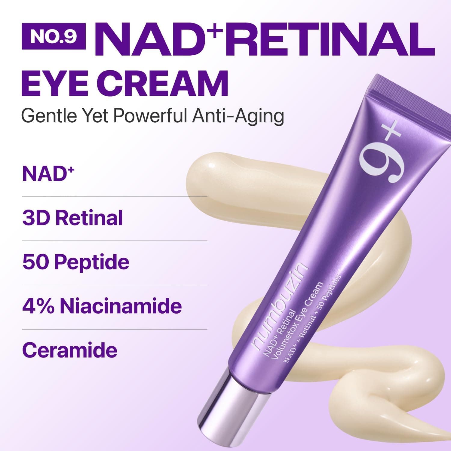 کرم دور چشم numbuzin مدل No.9 Nad+ Retinal Volumetox کرم دور چشم numbuzin مدل No.9 Nad+ Retinal Volumetox