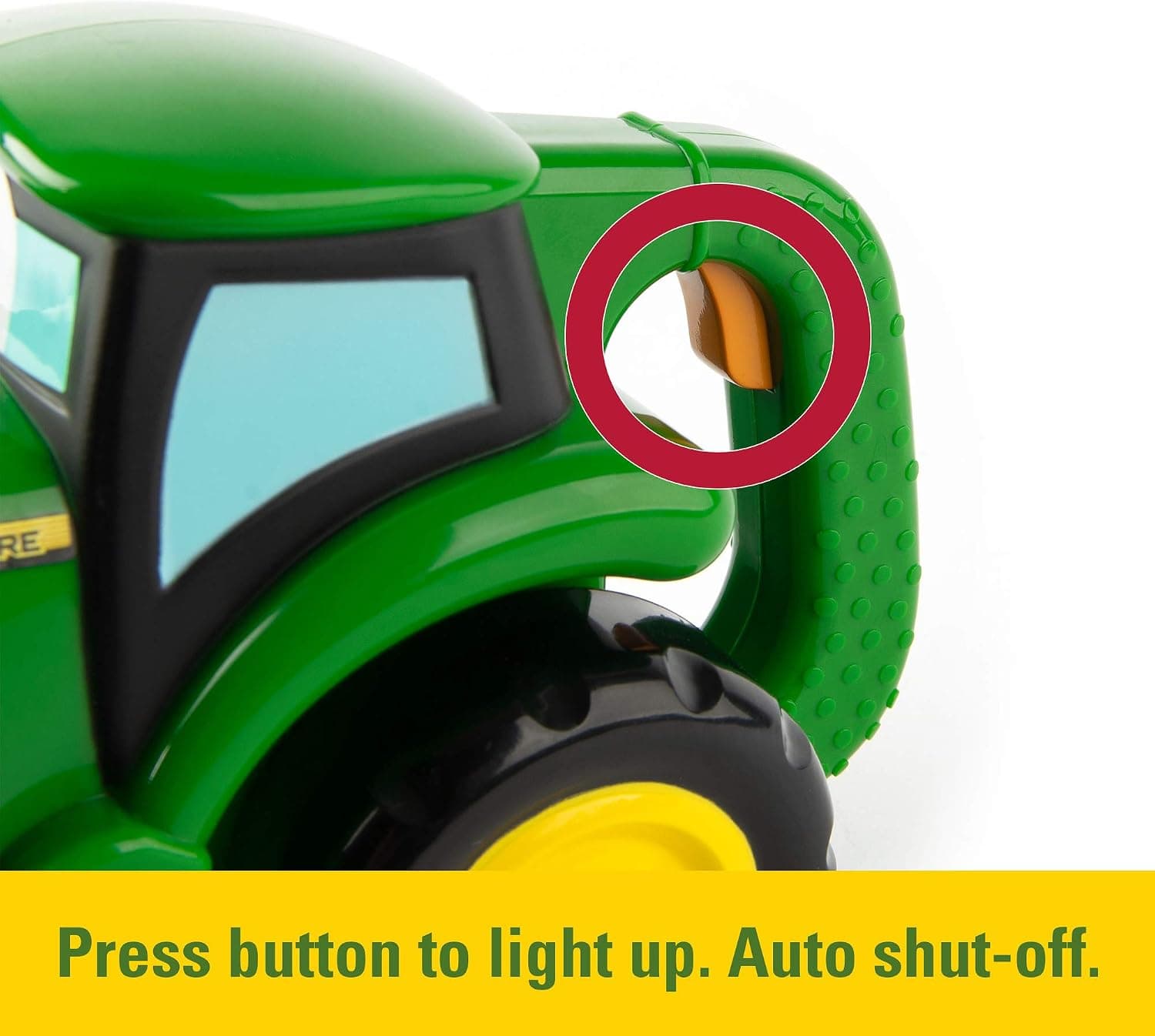 چراغقوه طرح تراکتور John Deere Johnny سبز TOMY مدل 736 47216 چراغقوه طرح تراکتور John Deere Johnny سبز TOMY مدل 736 47216