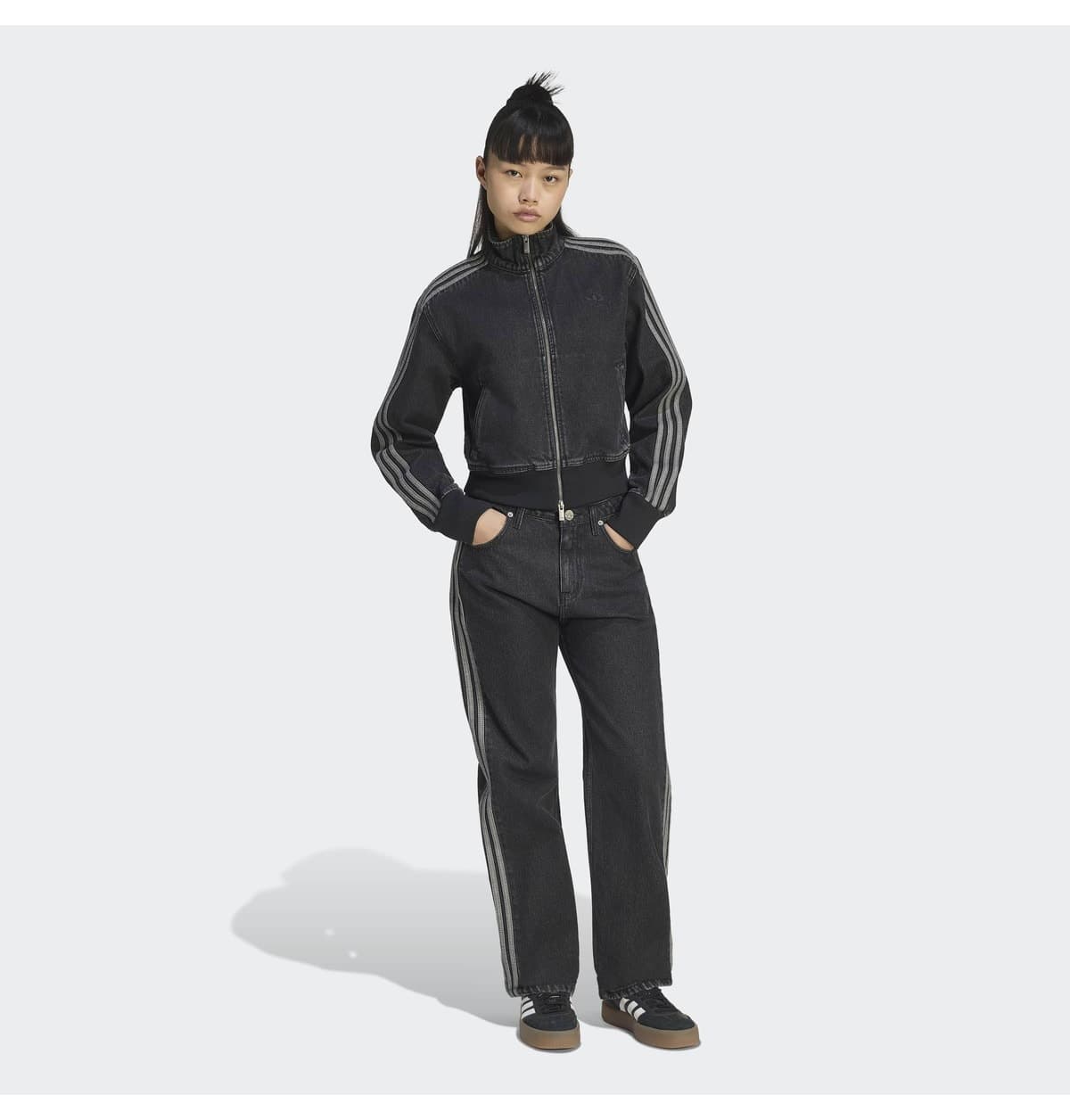 کت ورزشی جین زنانه adidas Fb Tt D مدل IB6917 کت ورزشی جین زنانه adidas Fb Tt D مدل IB6917
