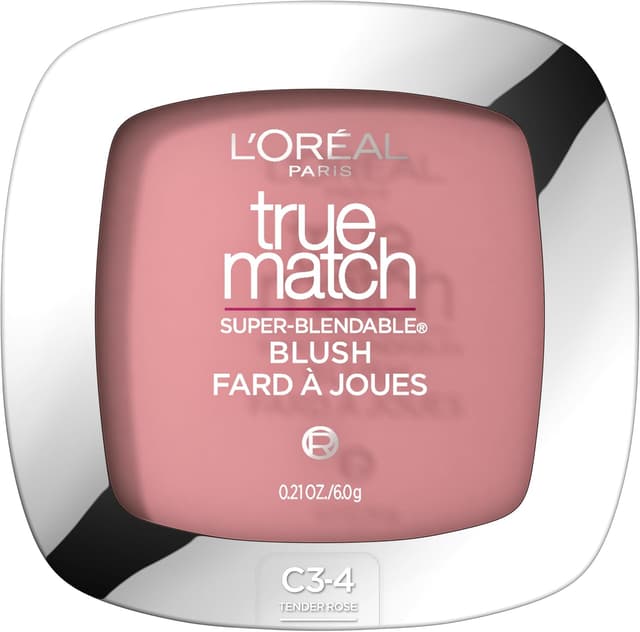 رژگونه پودری L'Oreal Paris True Match Super-Blendable رنگ رز ملایم 0.21 Oz رژگونه پودری L'Oreal Paris True Match Super-Blendable رنگ رز ملایم 0.21 Oz