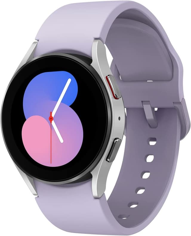 ساعت هوشمند Samsung Galaxy Watch5 با پایش سلامت و ردیابی تناسباندام، LTE، 4G، نقرهای، نسخه UK، 40mm ساعت هوشمند Samsung Galaxy Watch5 با پایش سلامت و ردیابی تناسباندام، LTE، 4G، نقرهای، نسخه UK، 40mm