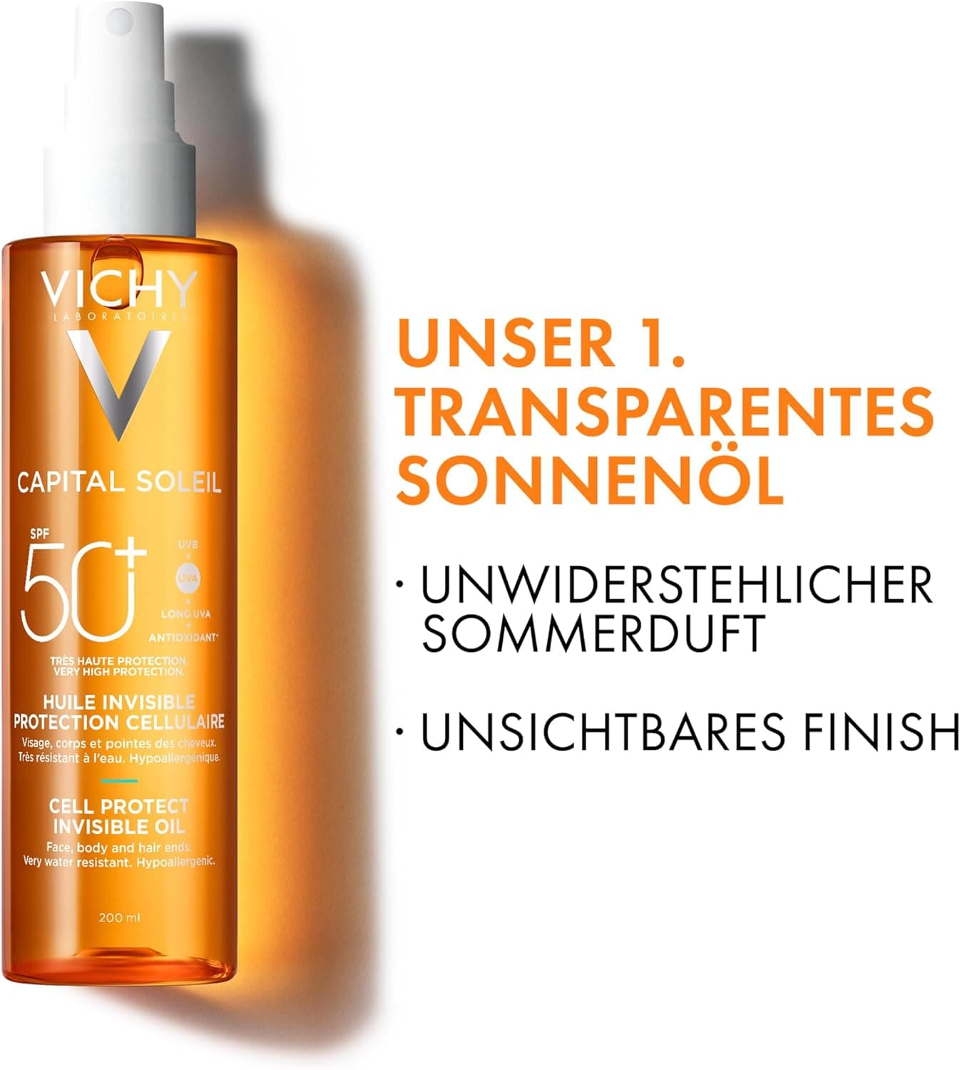 روغن ضدآفتاب VICHY Capital Soleil Cell Protect SPF 50 200 ml روغن ضدآفتاب VICHY Capital Soleil Cell Protect SPF 50 200 ml