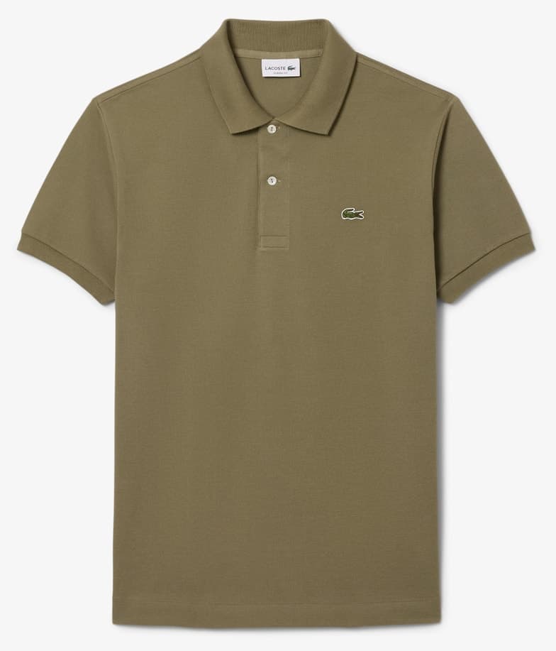 پولو مردانه Lacoste فیت کلاسیک خاکی مدل L.12.12 پولو مردانه Lacoste فیت کلاسیک خاکی مدل L.12.12