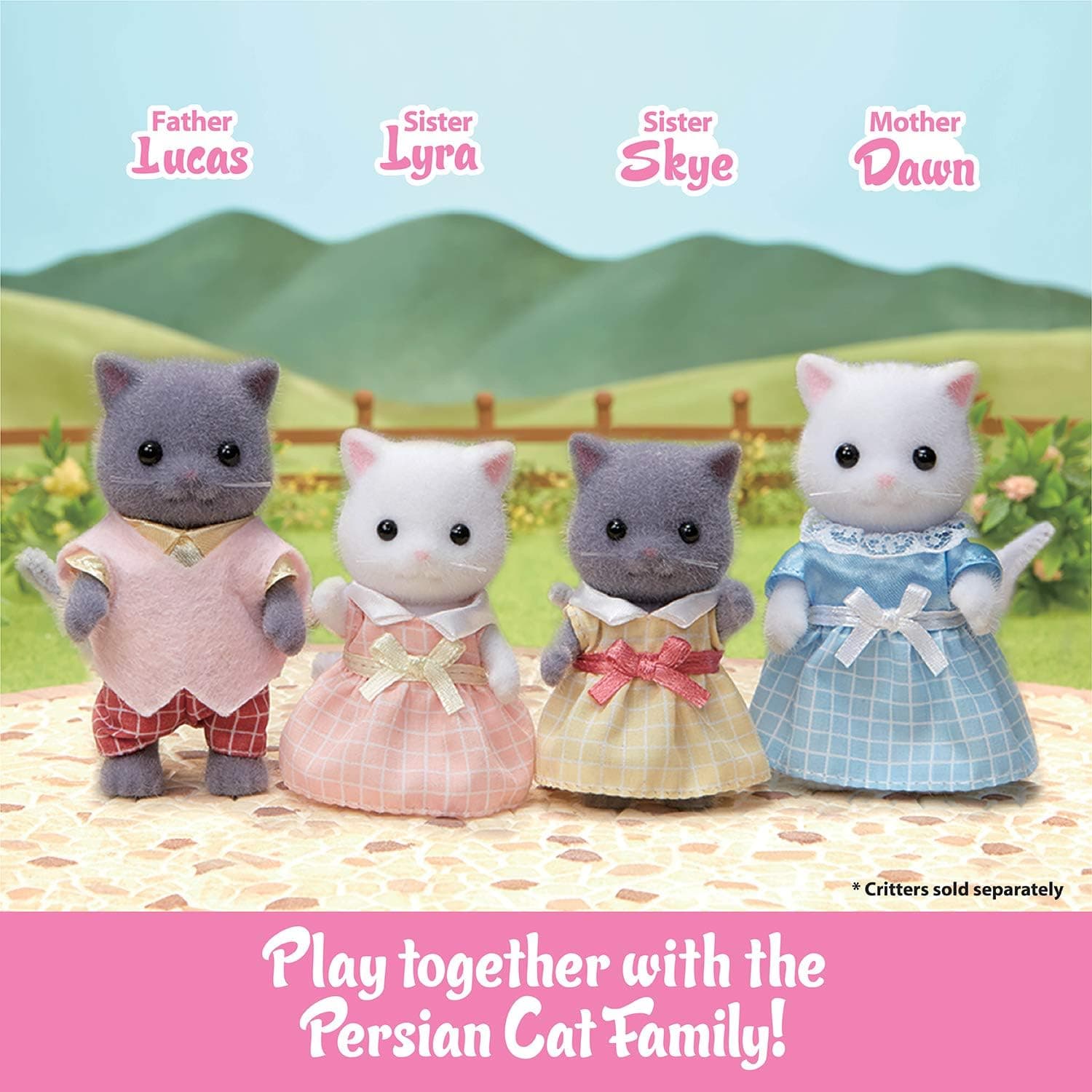 اسباببازی سهقلوهای گربه ایرانی Sylvanian Families اسباببازی سهقلوهای گربه ایرانی Sylvanian Families