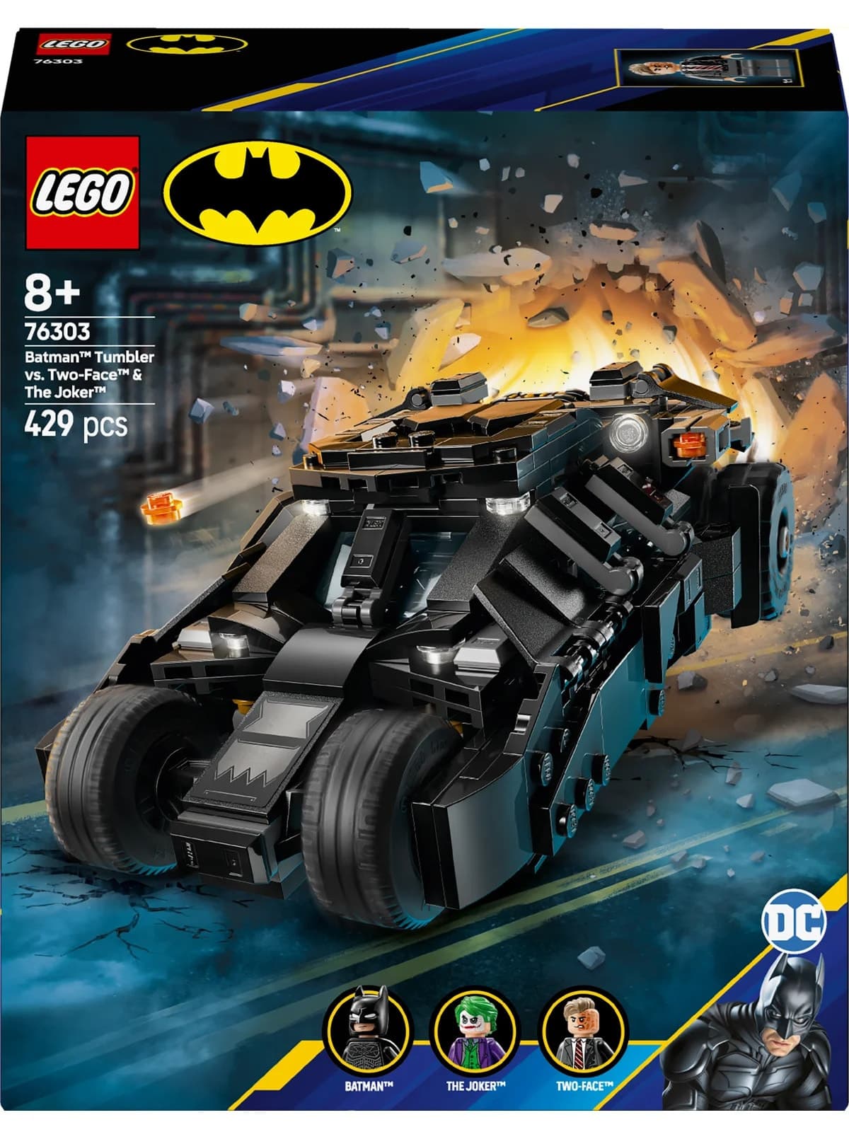 لگو DC Batman مدل 76303 Batman Tumbler مقابل Two-Face و Joker لگو DC Batman مدل 76303 Batman Tumbler مقابل Two-Face و Joker