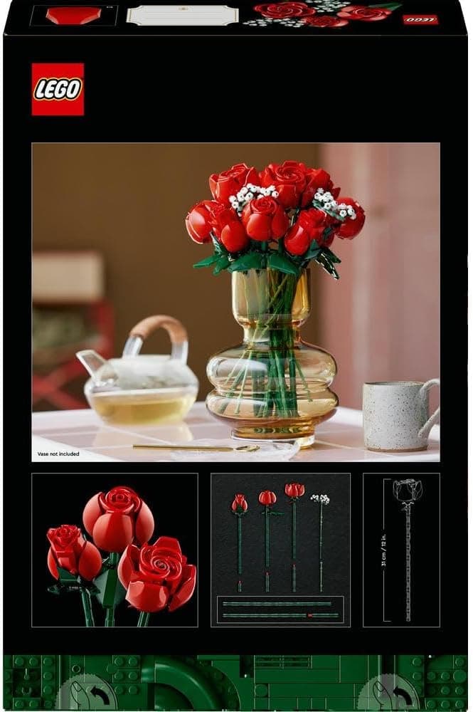 لگو Botanicals دسته گل رز مدل 10328 لگو Botanicals دسته گل رز مدل 10328