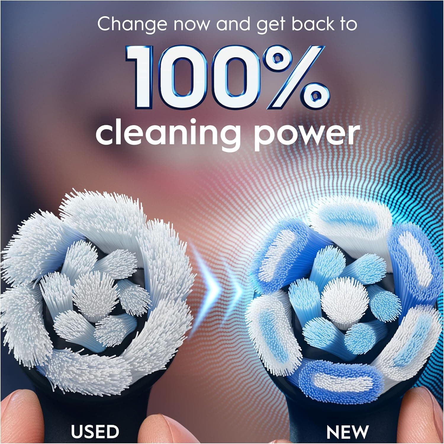 سَری مسواک برقی Oral-B iO با برسهای پیچخورده و زاویهدار، مشکی، بسته 2 عددی سَری مسواک برقی Oral-B iO با برسهای پیچخورده و زاویهدار، مشکی، بسته 2 عددی