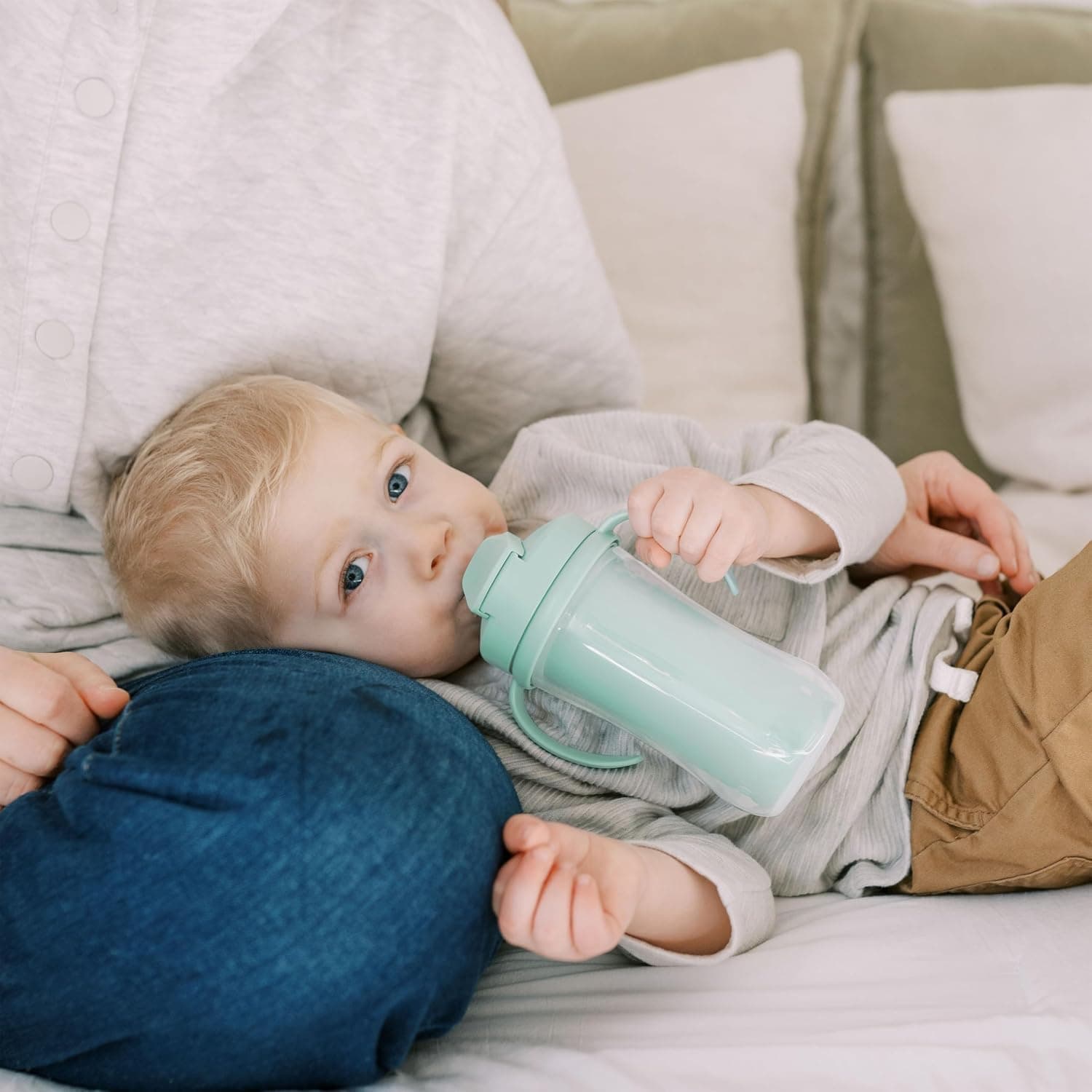 لیوان آبخوری Dr. Brown's مدل Milestones عایقدار با نی سبز 2-Pack 300 mL بدون BPA لیوان آبخوری Dr. Brown's مدل Milestones عایقدار با نی سبز 2-Pack 300 mL بدون BPA