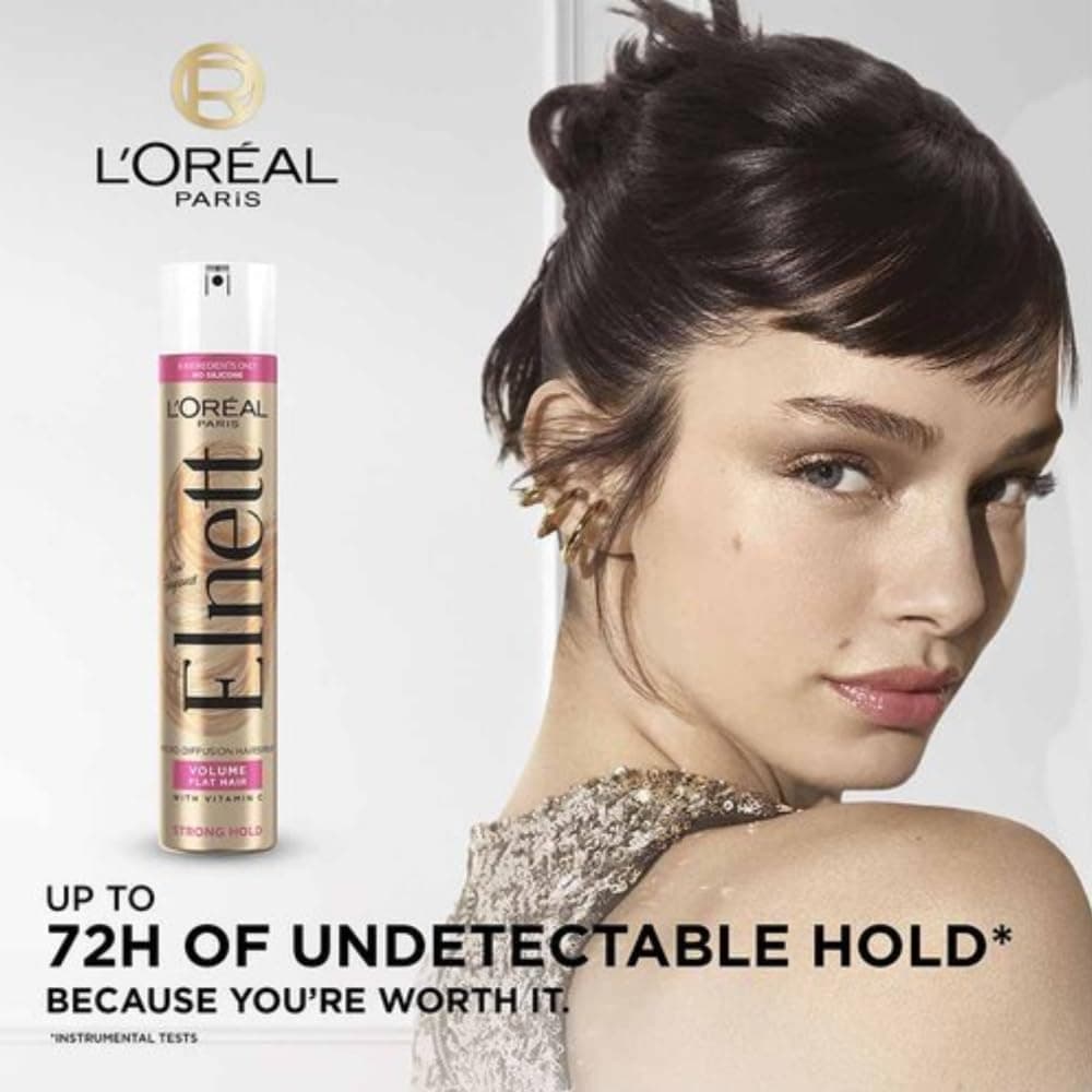 اسپری مو L'Oreal Paris برای موهای صاف با حجم و تثبیت قوی Elnett 400ml اسپری مو L'Oreal Paris برای موهای صاف با حجم و تثبیت قوی Elnett 400ml