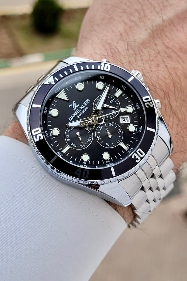 ساعت مچی مردانه Daniel Klein صفحه مشکی بند خاکستری قابل تنظیم 45mm ساعت مچی مردانه Daniel Klein صفحه مشکی بند خاکستری قابل تنظیم 45mm