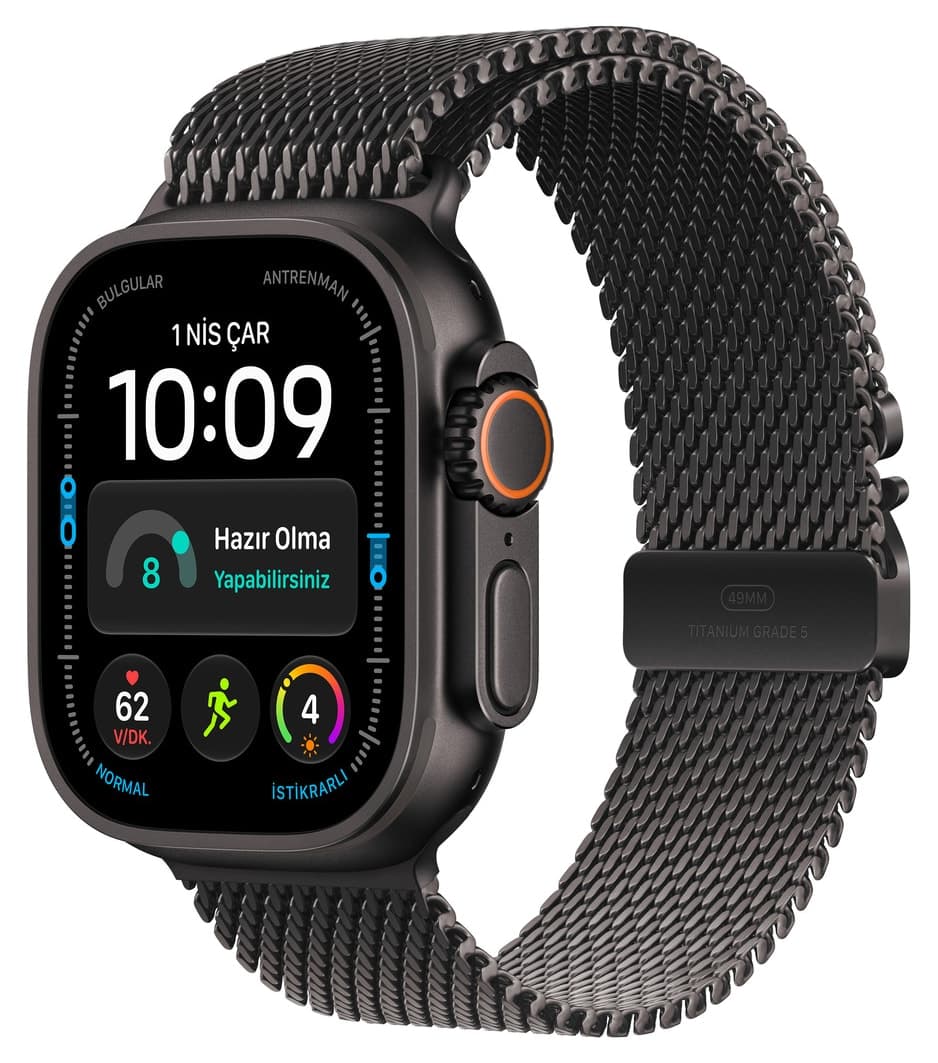 ساعت هوشمند Apple Watch Ultra 4 GPS + Cellular 49mm مشکی Milano Loop S ساعت هوشمند Apple Watch Ultra 4 GPS + Cellular 49mm مشکی Milano Loop S