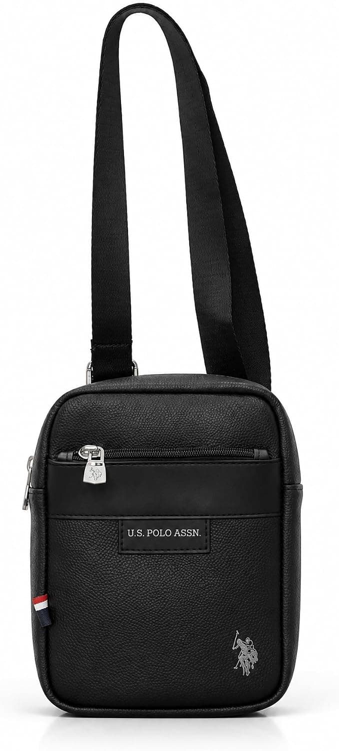 کیف دوشی مردانه U.S. POLO ASSN با بند ضربدری مشکی مدل 26083 کیف دوشی مردانه U.S. POLO ASSN با بند ضربدری مشکی مدل 26083