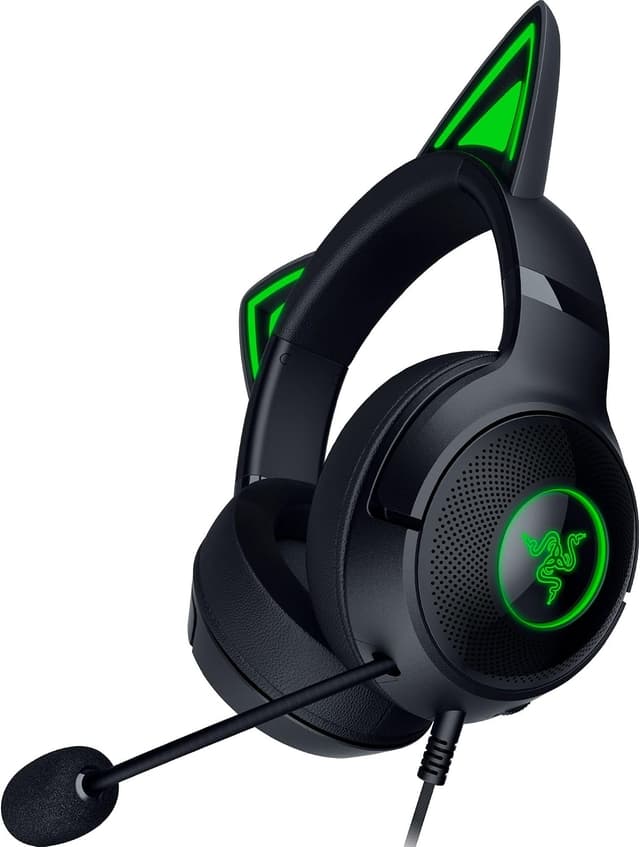 هدست کابلی RGB Razer گوشگربهای مدل Kraken Kitty V2 مشکی هدست کابلی RGB Razer گوشگربهای مدل Kraken Kitty V2 مشکی