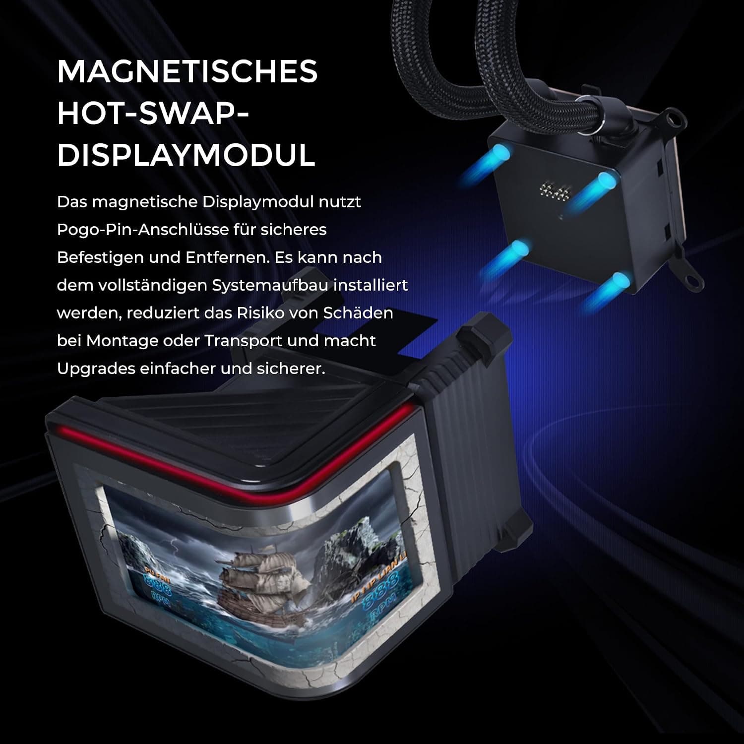خنککننده مایع AiO پردازنده Lian Li مدل HydroShift II OLED خمیده 360 mm با نمایشگر OLED و فن P28 مشکی خنککننده مایع AiO پردازنده Lian Li مدل HydroShift II OLED خمیده 360 mm با نمایشگر OLED و فن P28 مشکی