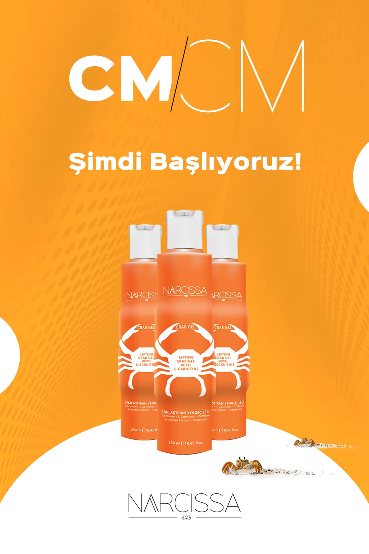 ژل سفتکننده Narcissa خرچنگ ضد سلولیت و ترک پوست 250ml ژل سفتکننده Narcissa خرچنگ ضد سلولیت و ترک پوست 250ml