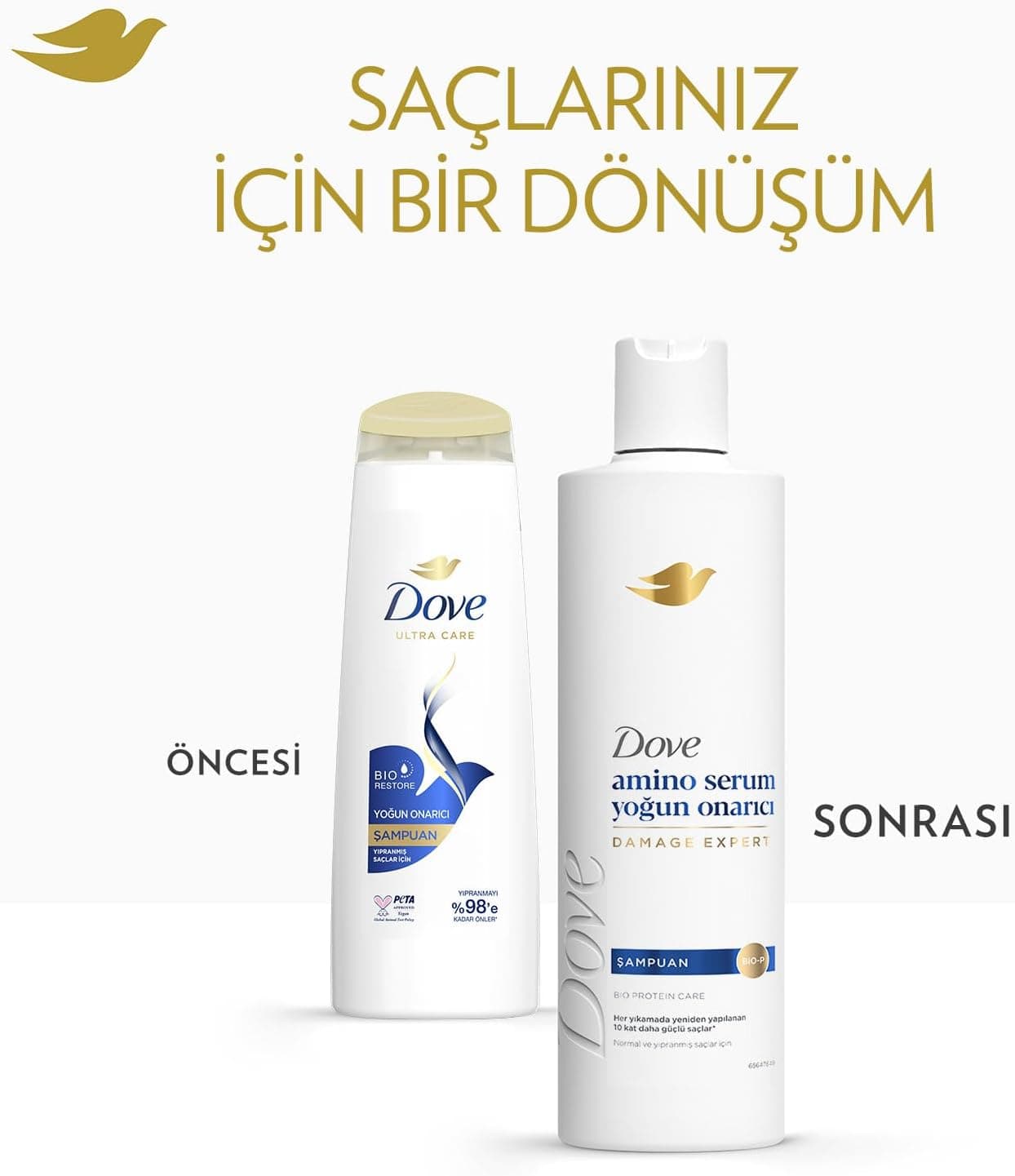 شامپو Dove آمینو سرم ترمیمکننده عمیق 375 ml شامپو Dove آمینو سرم ترمیمکننده عمیق 375 ml