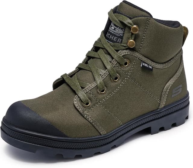 بوت کار بندی زنانه Skechers با نوک ایمنی مدل Rotund Darragh بوت کار بندی زنانه Skechers با نوک ایمنی مدل Rotund Darragh