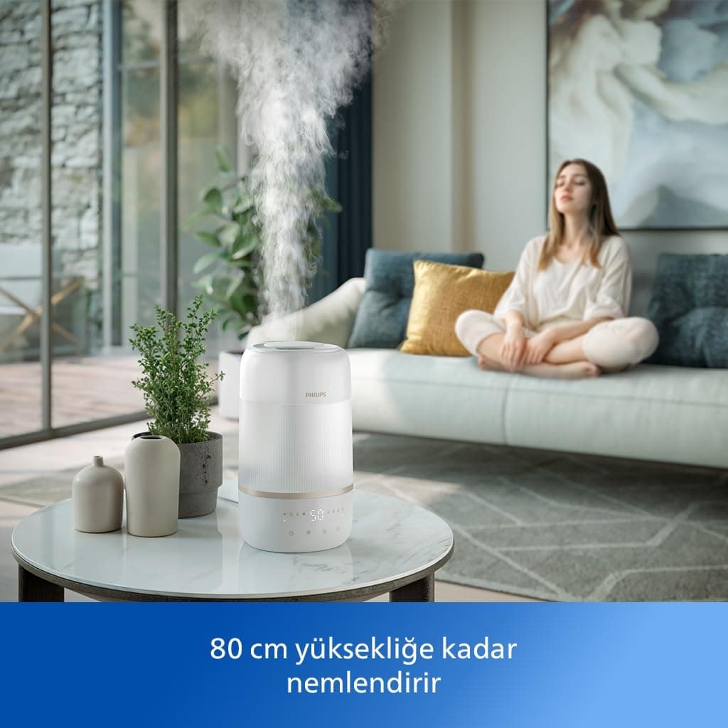 رطوبتساز هوا PHILIPS مناسب اتاقهای تا 41 m2 با 32 ساعت کارکرد و رایحهدرمانی SkyMist سفید مدل HU1510/04 رطوبتساز هوا PHILIPS مناسب اتاقهای تا 41 m2 با 32 ساعت کارکرد و رایحهدرمانی SkyMist سفید مدل HU1510/04