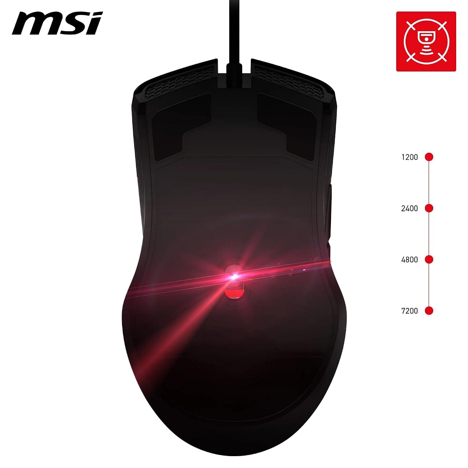 ماوس گیمینگ MSI سیمی مشکی مدل FORGE GM300 ماوس گیمینگ MSI سیمی مشکی مدل FORGE GM300