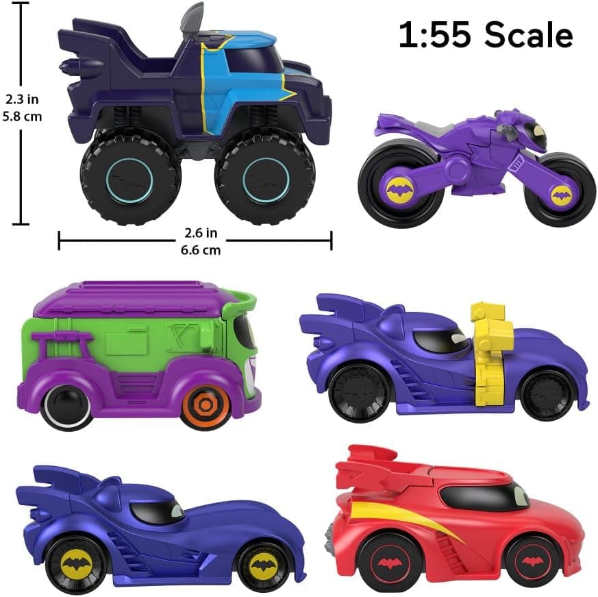 خودروی اسباببازی Fisher-Price DC Batwheels Bam The Batmobile در مقیاس 1:55 خودروی اسباببازی Fisher-Price DC Batwheels Bam The Batmobile در مقیاس 1:55