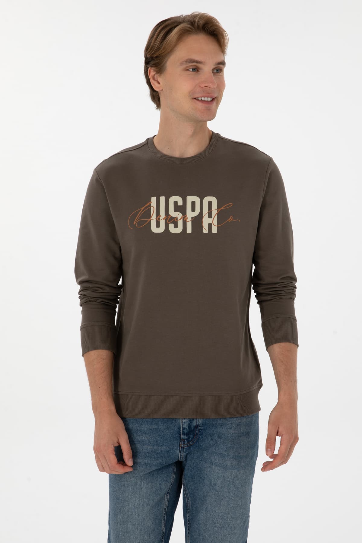 سوئیشرت مردانه U.S. Polo Assn. یقه گرد فیت معمولی ویزون نازک مدل 50315570-VR052 سوئیشرت مردانه U.S. Polo Assn. یقه گرد فیت معمولی ویزون نازک مدل 50315570-VR052