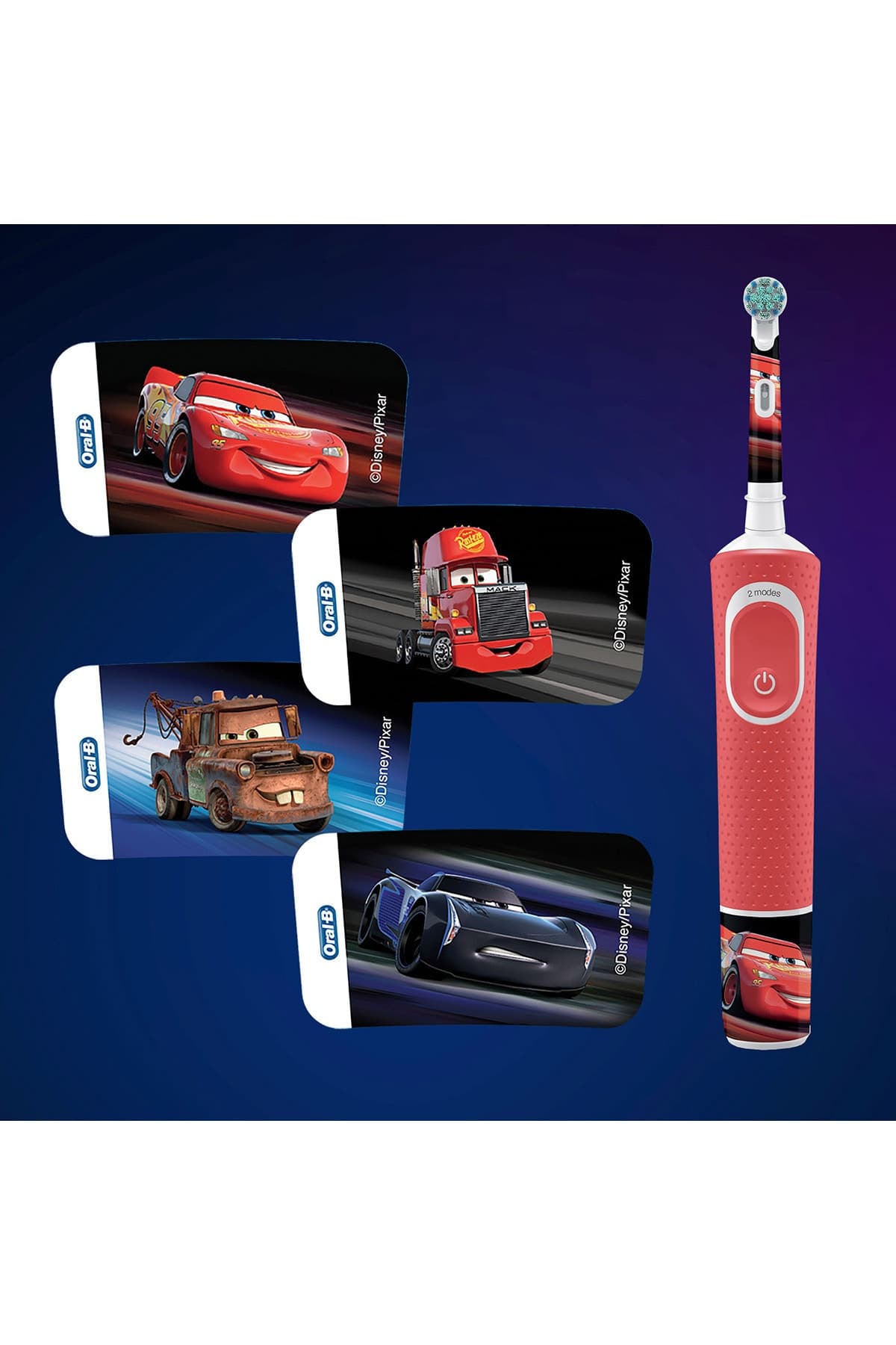 مسواک شارژی کودک Oral-B سری ویژه Cars مدل D100 مسواک شارژی کودک Oral-B سری ویژه Cars مدل D100