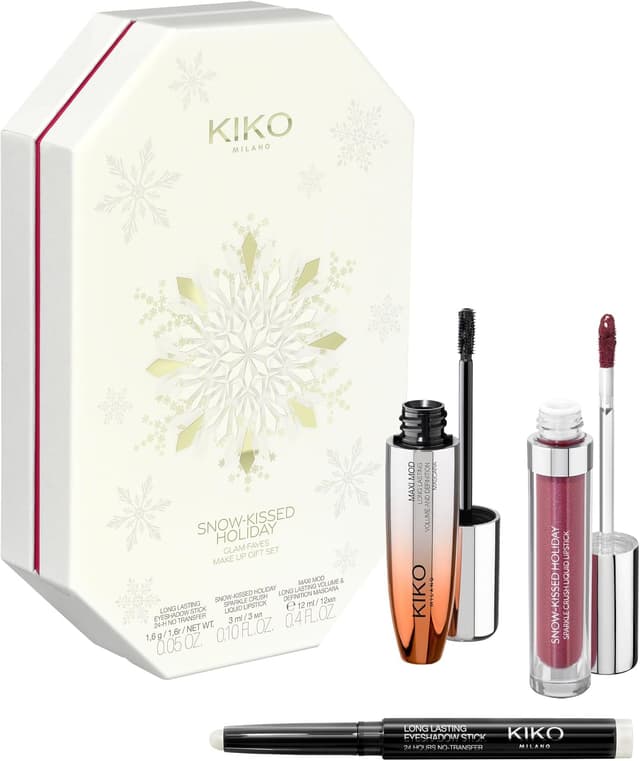 ست هدیه آرایشی Kiko Milano شامل ریمل حجمدهنده، رژلب مات درخشان و سایه چشم استیکی ست هدیه آرایشی Kiko Milano شامل ریمل حجمدهنده، رژلب مات درخشان و سایه چشم استیکی