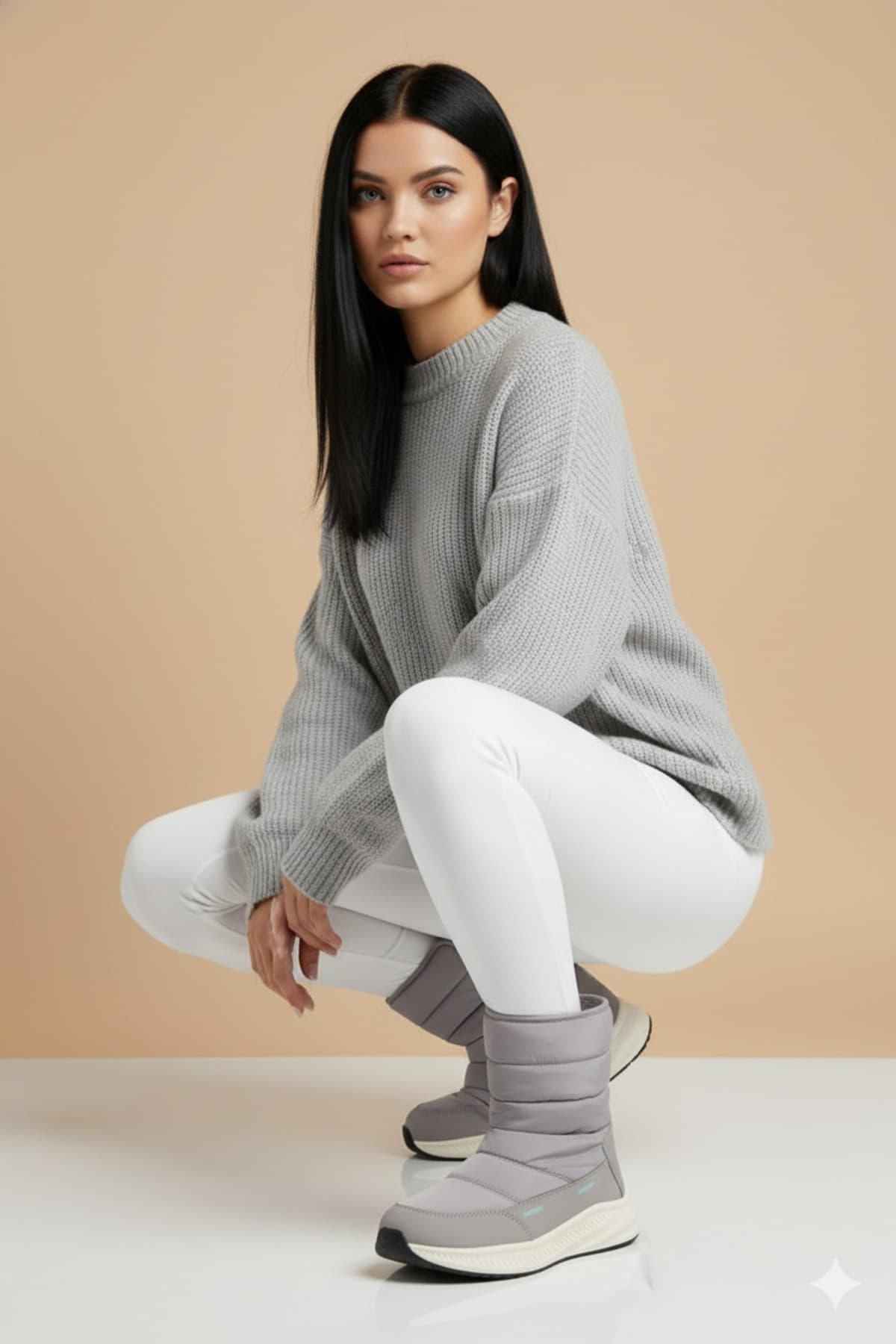 بوت برفی یونیسکس U.S. Polo Assn. خاکستری ضدآب چسبی با آستر گرم Vocal بوت برفی یونیسکس U.S. Polo Assn. خاکستری ضدآب چسبی با آستر گرم Vocal