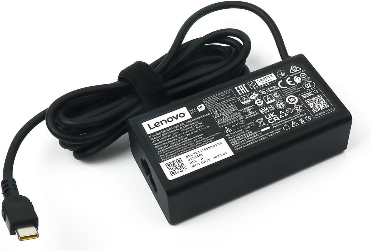 شارژر لپتاپ Lenovo 65W USB Type C مدل ThinkPad X1 Carbon Gen 11,E16, ADLX65YDC3E شارژر لپتاپ Lenovo 65W USB Type C مدل ThinkPad X1 Carbon Gen 11,E16, ADLX65YDC3E