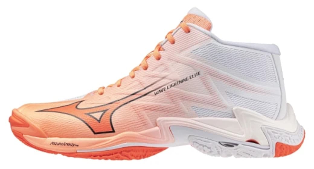 کفش والیبال مردانه Mizuno Wave Lightning Elite MID نارنجی سفید کفش والیبال مردانه Mizuno Wave Lightning Elite MID نارنجی سفید
