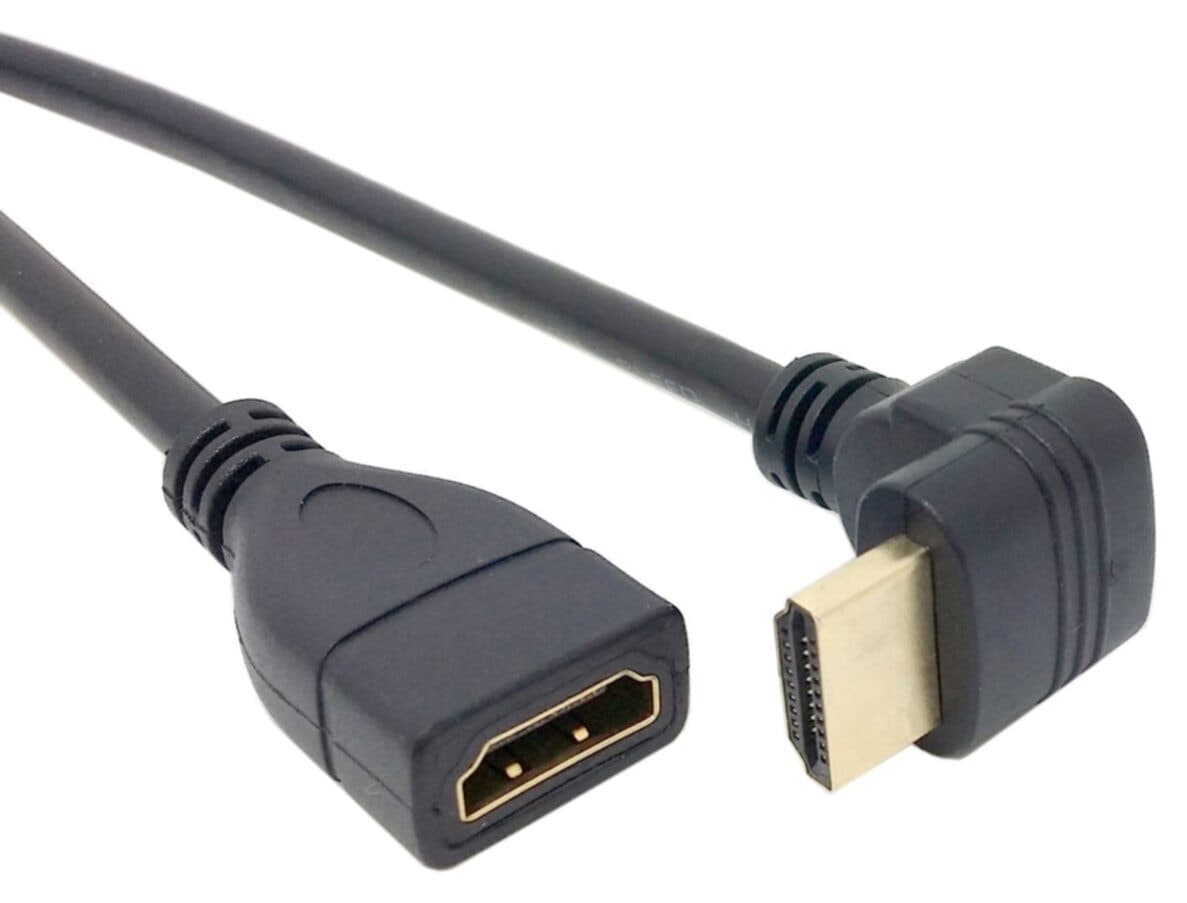 کابل افزایش HDMI مردانه Alfais زانویی 90 درجه 0.5 متری مدل Al-4666 کابل افزایش HDMI مردانه Alfais زانویی 90 درجه 0.5 متری مدل Al-4666
