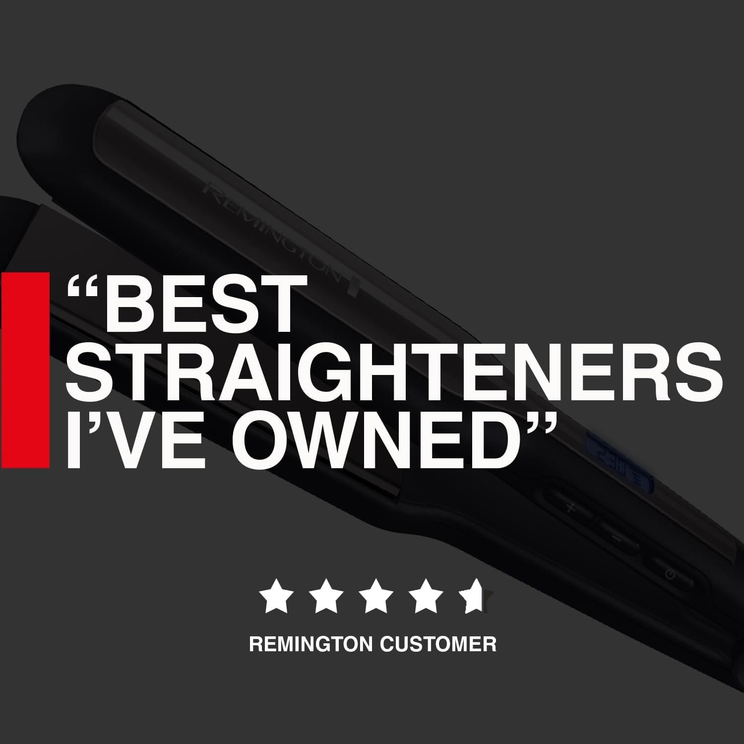 اتو مو Remington Pro Ceramic مدل S5525 صفحه سرامیکی پهن کنترل دمای دیجیتال مشکی اتو مو Remington Pro Ceramic مدل S5525 صفحه سرامیکی پهن کنترل دمای دیجیتال مشکی