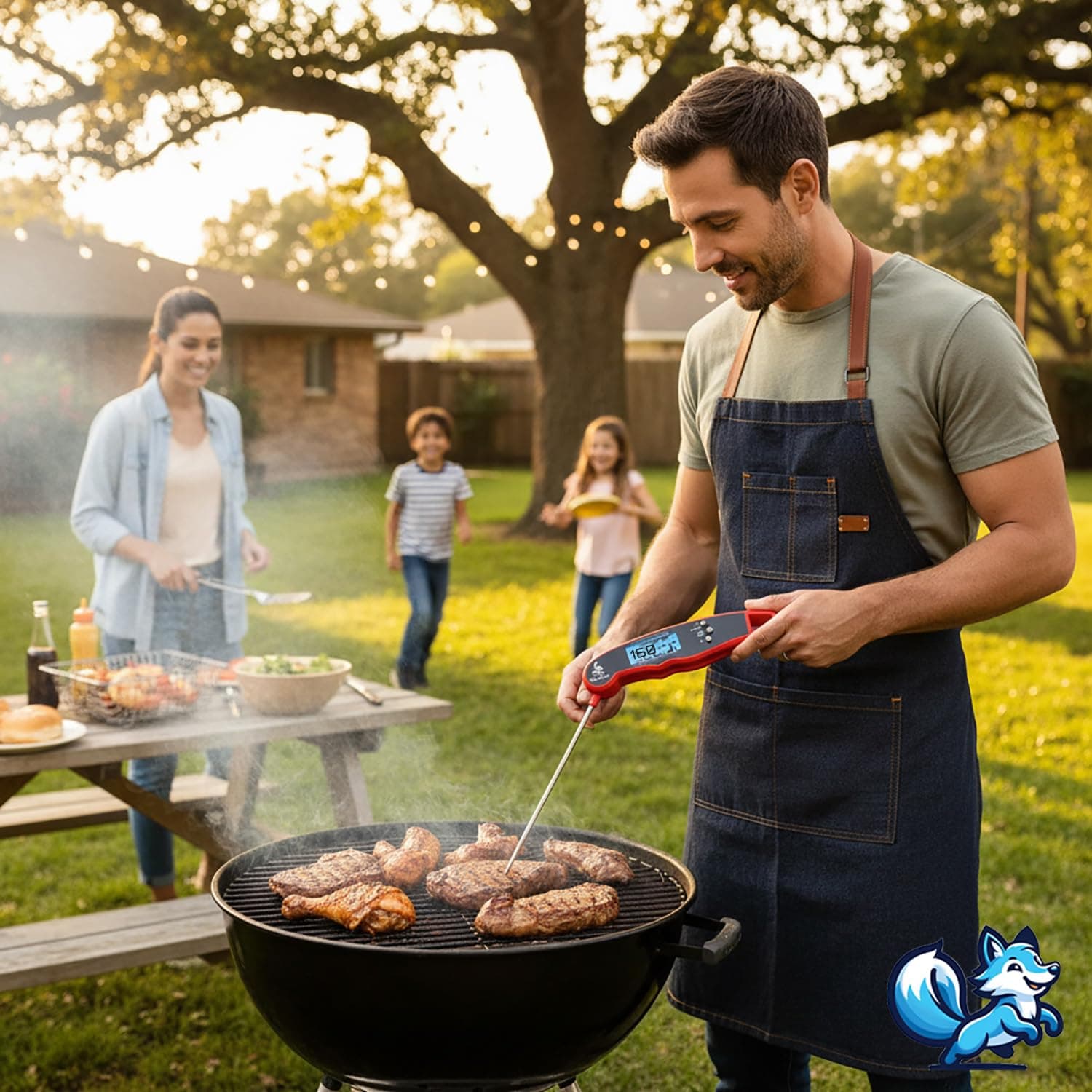 ترمومتر دیجیتال آشپزخانه Bluefox مغناطیسی تاشو، پروب ۲۴۰ درجهای، -50 تا 300°C ترمومتر دیجیتال آشپزخانه Bluefox مغناطیسی تاشو، پروب ۲۴۰ درجهای، -50 تا 300°C