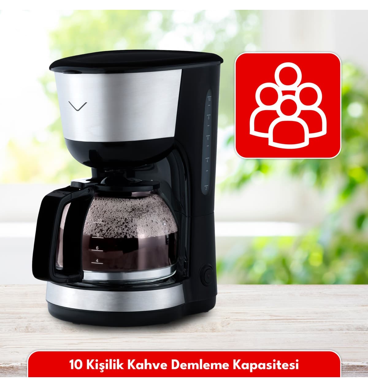دستگاه قهوهساز فیلتری VESTEL مدل Keyif 30 دستگاه قهوهساز فیلتری VESTEL مدل Keyif 30