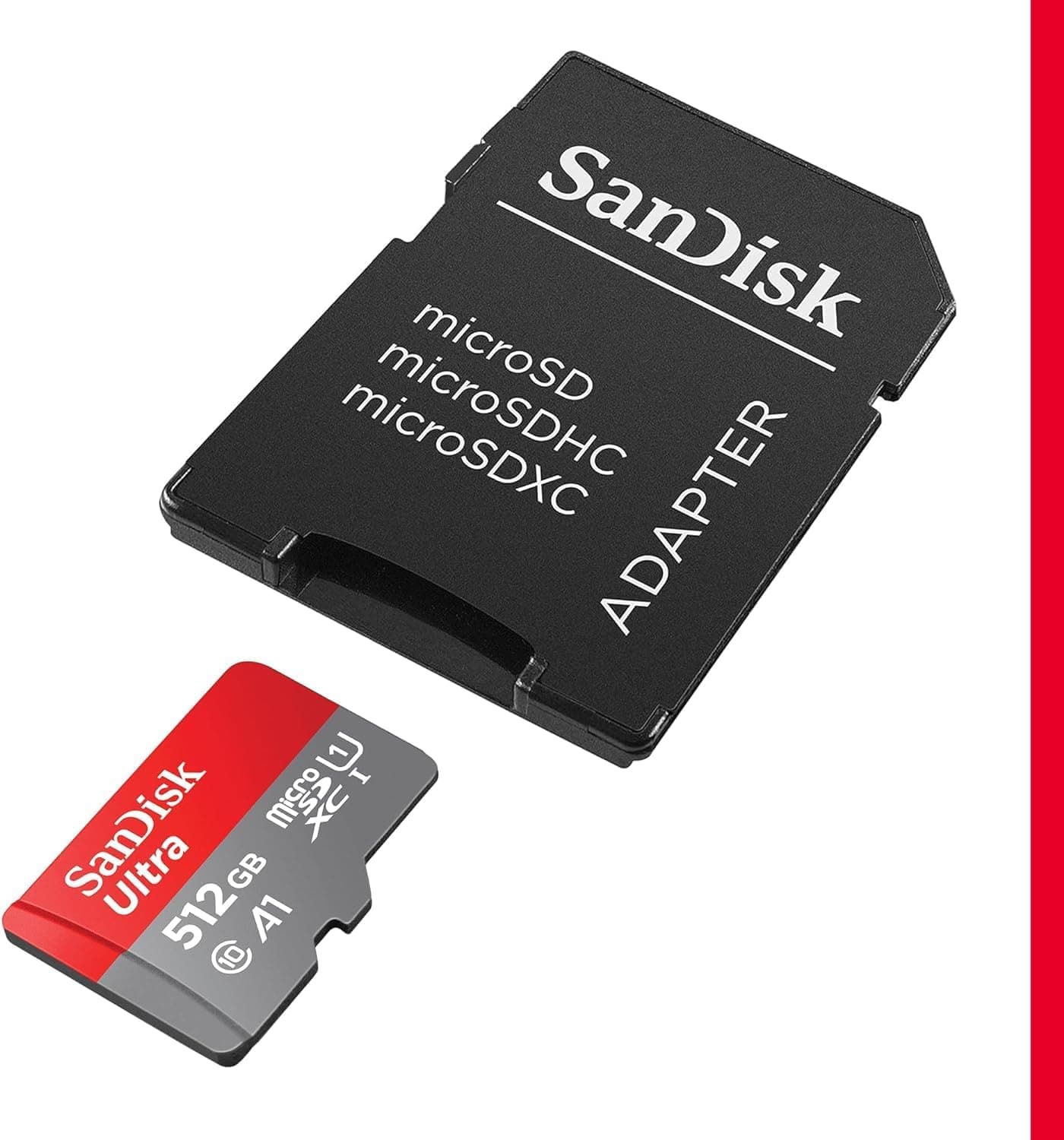 کارت حافظه microSDXC SanDisk Ultra 512GB سرعت 150MB/s با آداپتور SD سیاه مدل SDSQUAC-512G-GN6MA کارت حافظه microSDXC SanDisk Ultra 512GB سرعت 150MB/s با آداپتور SD سیاه مدل SDSQUAC-512G-GN6MA