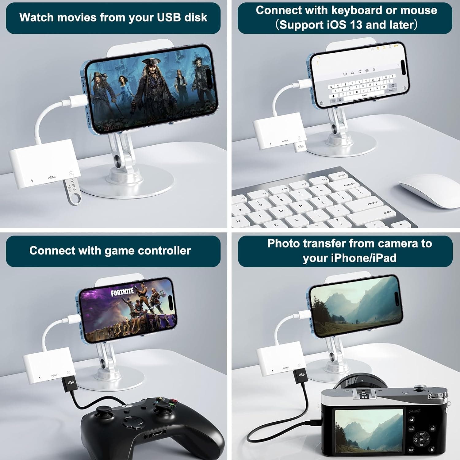 مبدل UNITROX لایتنینگ به HDMI سهکاره 1080P با پورت شارژ مدل UWECAN مبدل UNITROX لایتنینگ به HDMI سهکاره 1080P با پورت شارژ مدل UWECAN