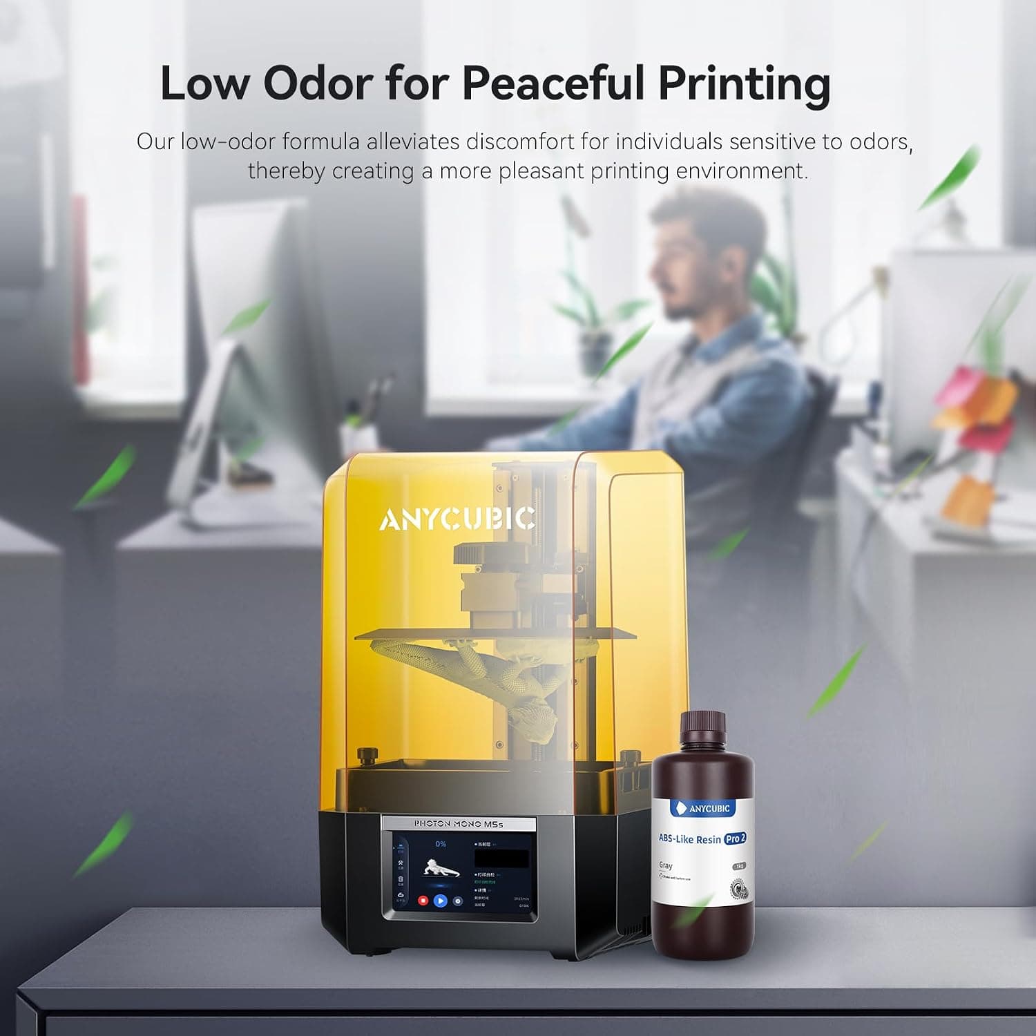رزین پرینتر سه بعدی ANYCUBIC شبیه ABS 405nm UV 8K شفاف 1kg رزین پرینتر سه بعدی ANYCUBIC شبیه ABS 405nm UV 8K شفاف 1kg