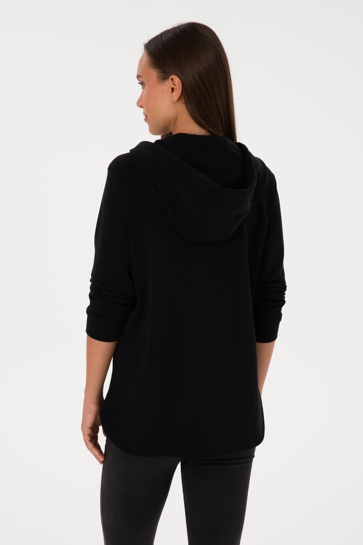 سوئیشرت زنانه U.S. Polo Assn. مشکی زیپدار کلاهدار مدل 50307714-VR046 سوئیشرت زنانه U.S. Polo Assn. مشکی زیپدار کلاهدار مدل 50307714-VR046