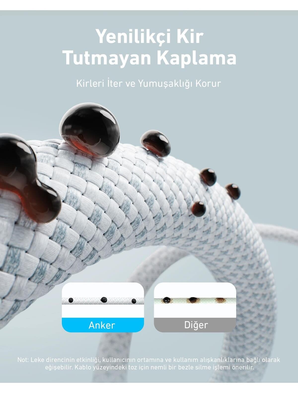 کابل شارژ سریع USB-C به USB-C Anker Zolo240W بافته مشکی ۱ متری مدل A8060 کابل شارژ سریع USB-C به USB-C Anker Zolo240W بافته مشکی ۱ متری مدل A8060