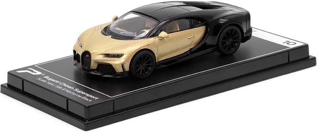خودروی کلکسیونی هایپرکار مقیاس 1:64 Bugatti Chiron Supersport مشکی Silk & Nocturne PosterCars مدل No.10 خودروی کلکسیونی هایپرکار مقیاس 1:64 Bugatti Chiron Supersport مشکی Silk & Nocturne PosterCars مدل No.10