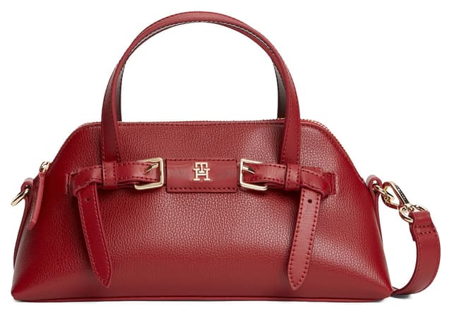 کیف دستی زنانه Tommy Hilfiger قرمز مدل TH BUCKLE MINI TOTE کیف دستی زنانه Tommy Hilfiger قرمز مدل TH BUCKLE MINI TOTE