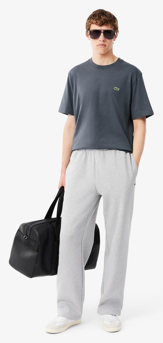 تیشرت مردانه Lacoste یقه گرد فیت کلاسیک خاکستری تیره تیشرت مردانه Lacoste یقه گرد فیت کلاسیک خاکستری تیره