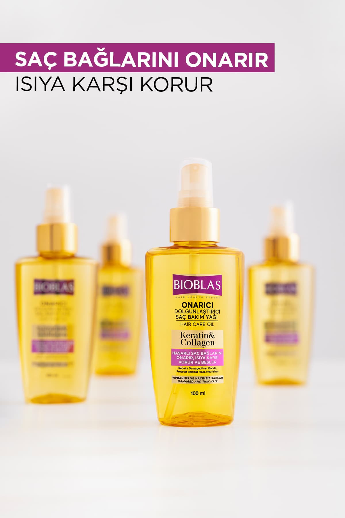 روغن مو Bioblas با کراتین و کلاژن ترمیمکننده و حجمدهنده 100 ml روغن مو Bioblas با کراتین و کلاژن ترمیمکننده و حجمدهنده 100 ml