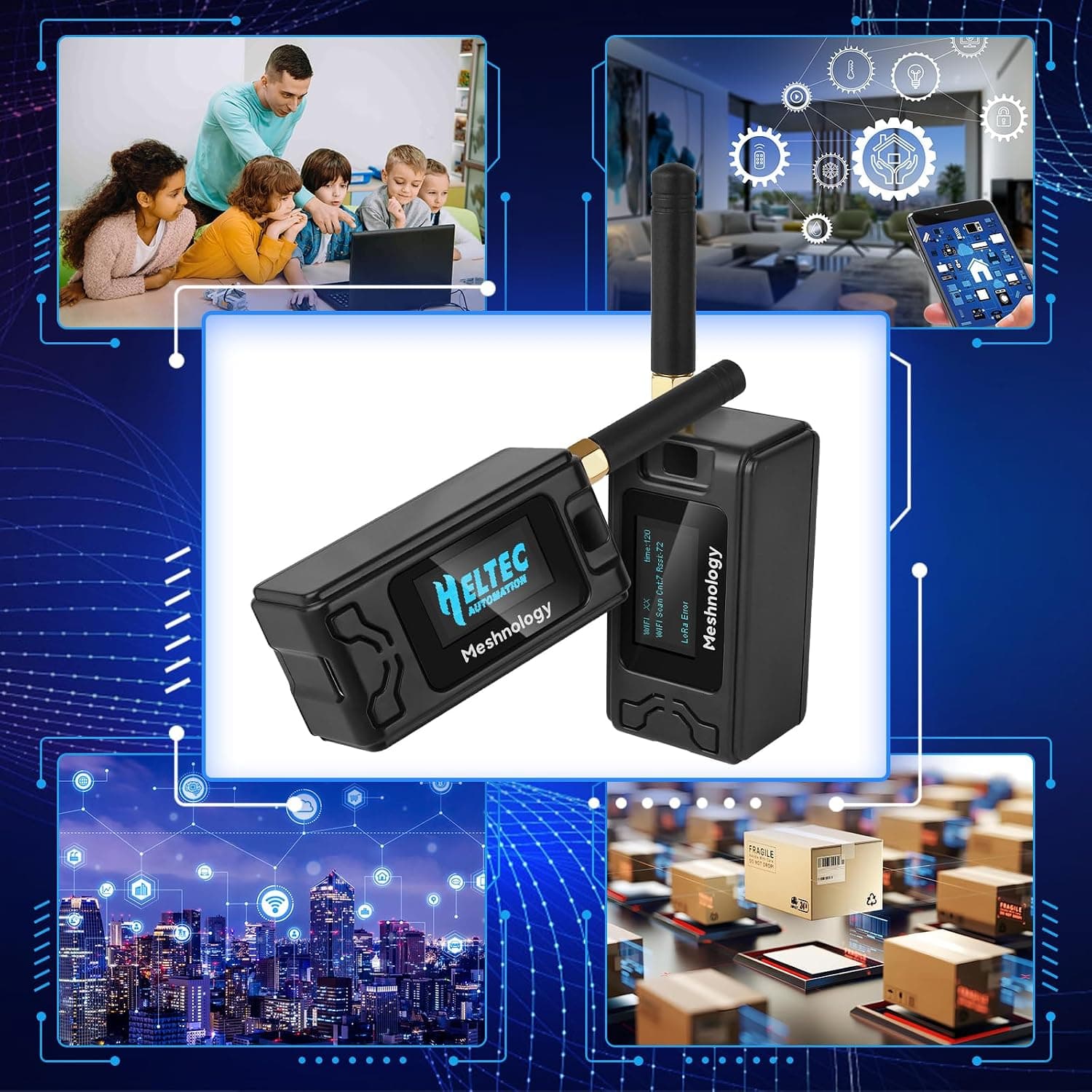 برد ESP32 LoRa V3 Meshnology با باتری 1100mAh مدل N30 مشکی برد ESP32 LoRa V3 Meshnology با باتری 1100mAh مدل N30 مشکی